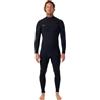 O'NEILL Hyperfreak Fire 2026 - Muta da uomo con zip sul petto 4/3+mm, taglia unica, colore: nero/nero, taglia XXL
