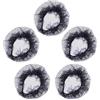 DOITOOL Retine per Chioma 5 Pezzi in Rete Pizzo Nero per Chignon da Balletto Riutilizzabili e Multifunzionali, per Danza Classica e Matrimonio