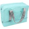 Stylebest Borsone Separato Impermeabile e Bagnato, Leggero, Sportivo, da Viaggio, per Palestra, Nuoto, Danza, Viaggio nel Fine Settimana 39x18x30 Cm (Grigio)