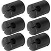 GALPADA Tappi per Pali Trampolino Coperture Versatili 6 Pezzi in Plastica Resistente all'Usura Nero per Ricambi Trampolino per Uso Outdoor