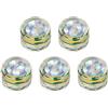 Lylithuif Attrazione Subacquea di Pesci Lampada a LED Esca 5 Pezzi Forma di Occhio 12 mm Batteria Elettronica a Bottone Attrattore di Pesci Esca Leggera Compatta Portatile Luminosa