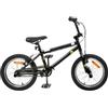 vidaXL BMX 20 Pollici per oltre 9 anni Nero, Bici BMX classica per bambini, manubri e sella regolabili, monopla, in acciaio