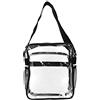 HERCHR Borsa a Tracolla Trasparente, Borsa a Tracolla Trasparente Borse Leggere in PVC di Grande capacità per Donna, Tasche Trasparenti con Cerniera per Concerti allo Stadio