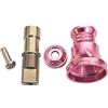 Sandyseptember Maniglia a bilanciere in metallo, interfaccia per mulinelli Daiwa 8 x 5, misura 4000, parte inferiore di ricambio, sette opzioni di colore, nero, rosso, oro, viola, rosa, argento, grigio, componente