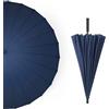 Generic HLTYGWX Ombrello Antivento Forte 45 Pollici Automatico Aperto Ombrello da Golf Extra Large ventilato Ombrello Antivento Impermeabile Impermeabile Ombrello