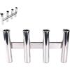 COC-LF Supporto per canna da pesca a parete in acciaio inox 316, 4 tubi, per barche, yacht, camper