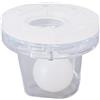 RiToEasysports Valvola Ombrinale a Sfera Autosvuotante per Barche Valvola di Scarico del Ponte in PVC HDPE Trasparente 1 1 8 in Twist off Pulizia Controllo del Riflusso per Yacht RV Cockpit Deck