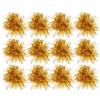 FRCOLOR 12 Pom Pom Oro per Cheerleader in Plastica, Decorativi e Facili da Indossare, per Competizioni Sportive e Spettacoli di Danza