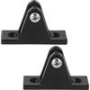 BESTOMZ 2pezzi Tappi Terminali Occhiello per Barche in Plastico Nero, Accessori per Yacht e Imbarcazioni, Facili da Usare e Multiuso per Varie Occasione Nautiche