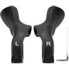 iplusmile Impugnature per Bicicletta Mountain Bike in Pa Nylon Nero Traspiranti e Sicurezza Migliorata, Maniglie Fluorescenti Ergonomiche per Ciclismo, 1 Paio