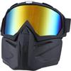 Generisch Occhiali da moto - Occhiali da sci antiappannamento con maschera rimovibile per moto, ATV, dirt bike, motocross, occhiali protettivi per sport all'aria aperta per saldatura, ciclismo, golf, lavori di