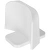 TOVINANNA Supporto per Tazza Salto Cavallo Bianco in Plastica Resistente, Design Portatile per Allenamento e Competizioni Equestre Agilità e Salto Ostacoli