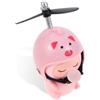 MERRYHAPY Ornamento per Casco Bici in Plastica Rosa, Facile da Installare e Smontare, Decorazione per Manubrio per Accessori Bici Bambina