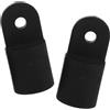 HEANUJJ 2 Coperture Scorrevoli in Nylon Nero per Bimini Top Barca, Compatibili con Diametro 7/8 Pollici, Leggere e Salvaspazio, Accessori per Copertura Stagionale Barche