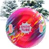 Genérico Tubo da neve gonfiabile, in PVC da 87 cm, resistente, slittino invernale antiribaltamento, scorrimento rapido per campi di neve, sentieri per slittini, vacanze in famiglia, avventure