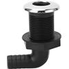 Baxnore Raccordi passascafo per Barche da 3/4 Pollici 20mm Tubo Flessibile in Nylon Connettore passascafo Twist Drenaggio Regolabile per Traverse di Barche Pozzi per Pesci Ghiaccia (Tubo da 90 Gradi,