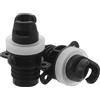 FUNOMOCYA Adattatore 2 Pompa Aria p e Gonfiabile per Kayak e Barca Pezzi in Pvc Nero, Compatto Tenuta Ermetica per Acqua e Mare