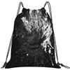 CSIVKEJ Sacca con coulisse, per palestra, sport, viaggi, lavoro, yoga, unisex, da adulto, Bianco e Nero 15, 36x43cm