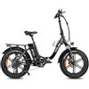 VITILAN U7 2.0 Bici Elettrica per Adulti, Autonomia Massima 64-128 KM, Fino a 25 Km/h,7 Velocità,250W Batteria Rimovibile 48 V 20 Ah con Doppio Ammortizzatore, Gomme 20" x 4,0"