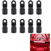 SEIWEI 10 ganci elastici ad alta resistenza, con linguetta, per campeggio, barche, kayak, canoa, vela, fitness, lenze per canna da pesca