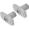 RiToEasysports Supporto per Presa per Remo con Montaggio Superiore in Alluminio Pressofuso, Confezione da 2, Gambo da 1/2 Pollici, Supporto Stabile a Forma di T per Parti di Ricambio per Barche a Remi