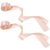 GOOHOCHY Nastro di Raso Rosa per Scarpe da Balletto Donna, 2 Pezzi, Facile da Cucire, Protegge i Piedi, Accessorio per Danza Classica e Spettacoli