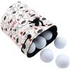 Generic Borsa da golf per oggetti di valore, custodia organizer per palline, borsa porta tee, dimensioni 20 x 15 cm, per conservare 12-18 palline da golf, impermeabile, regolabile, portatile, affidabile