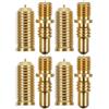 NAMOARLY Set da 4 Viti in Rame per Estensione Stecca da Biliardo Collegamento a Vite, Accessori Facili da Installare, Connettori per Giunti Stecca Oro