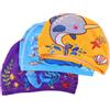 TEHAUX Cuffie da Nuoto per 3 in Poliestere Elastiche e Traspiranti Cuciture Elastiche e Design Cartoon per Piscina e Mare