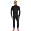 BILLABONG 2026 Mens Revolution Natural 4/3 mm Muta con zip sul petto - Nero Rosso