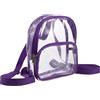 Veemoon Zaino Trasparente Mini in Pvc, e Facile da Trasportare, per Viaggi e Sport All'aperto, Design Compatto e Funzionale