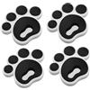 AMUSLESUR Tappetino Antiscivolo per Tavole da Snowboard in Silicone Nero 4 Pezzi Design 3D a Tre Strati per Maggiore Grip per Sport All'aperto e Sci