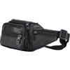 NAMOARLY Marsupio da Corsa Uomo Nero Resistente all'Usura Antiscivolo Tasche Multiple per Sport e Uso Quotidiano Comodo e Funzionale
