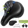 LUZOON Sella per Bicicletta Comoda,Sella Bici in Memory Foam Morbido Ampia, Uomo Donna Sellino Bicicletta Traspirante Ergonomica per Biciclette da Strada, City Bike, Mountain Bike (Blu)