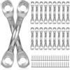 MUSISALY Maniglie Compatte 20 e Kayak Pezzi in with Acciaio Inossidabile 304 Resistenti con 40 Viti per Accessori Barca da Esterno e Shade Sails