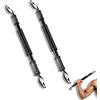 HERCHR Power Twister Bar 2 Pezzi Allenatore per la Forza della Parte Superiore del Corpo con Impugnatura Antiscivolo con Cinturini da Polso 44 Lbs Braccio Petto Esercizio Rinforzante per