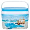 AKTIVE 62249 Frigorifero da spiaggia portatile Frigorifero piccolo per alimenti, capacità 6L Misure 29x19x20,5cm Frigorifero rigido da spiaggia facile da trasportare, multicolore, Normale