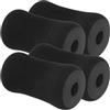 DIYEAH Set da 4 Rulli in Gommapiuma Nero per Piedi, Ricambi Compatibili Attrezzature da Palestra, Imbottitura Facile da Trasportare per Workout a Casa
