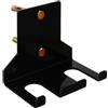 NUOBESTY Supporto da Parete Rack Stoccaggio Palestra Domestica per Bilanciere in Acciaio Nero con Viti Robusto e Facile da Trasportare per Uso Indoor