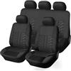 LiYaBaiHuo Coprisedile Coprisedili Auto per FO-rd Focus ST-Line 2020-2023, Copri-Sedile Fodere per Anteriori e Protezioni Interno Accessori, E/Black