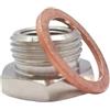Siuku O2 Sensore Lambda Adattatore riduttore distanziale sensore di ossigeno O2 di scarico da M18 x 1.5 mm a M12 x 1.25 mm