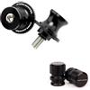 CADMFQKBX Compatibile con CBR 600RR 2024 2025 CBR600RR CBR 600RR 2004-2022 2023 Accessori for moto CNC Vite di supporto M8 Bobine forcellone Slider(1 Set-Black)