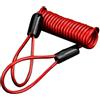 Adunsiaoto Cavo Promemoria Disco Freno, Motorcycle Disc Lock, Freno La Sicurezza Della Moto Disc, Cavo Promemoria Blocco Discos, Blocca Disco Promemorias Blocca Discos Allarme(Rosso)