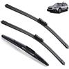 Autopixl Set spazzole tergicristallo compatibili con Subaru XV GT MK2 2017 - 2023 Crosstrek Hybrid e-BOXER Parabrezza anteriore posteriore Parabrezza 2018 2019 2020 2021 (Color : Front Rear, Size : RHD)