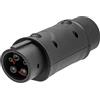 Shovelmty Adattatore SAE IEC 62196 da 2 Un J1772 Tipo 1 per Auto Elettriche Caricabatterie per Veicoli Elettrici Connettore Laterale Charing Station 32A