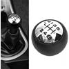 Wodsty Pomello del cambio a 6 marce in ABS nero per Peugeot 307 308 407 3008 5008 807, leva del cambio manuale in plastica