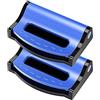 ISKIP 2 Pack Regolatore Cintura di Sicurezza Auto, Morsetto di Bloccaggio Universale in Plastica Auto Veicolo Clip per Bambini e Adulti (Blu)