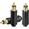 HENGBIRD 3 Pezzi DIN Stecker 12V Accendisigari Auto 12V Presa DIN Spina per Auto KFZ Adattatore per Ogni Presa DIN Europea per Auto Moto Camion Motocicli DIN Steckdose