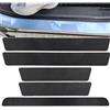 CFFFGGR 5 Pezzi Protezioni Battitacco Auto, per VW Tiguan III SUV 2023-2024 Adesivo Battitacco Auto AntiGraffio Fibra Carbonio Decorativi Accessori