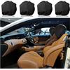 CGEAMDY 4 Pezzi Copri Poggiatesta Auto Universale, Copri Poggiatesta per Auto Testa Cuscino Protezione Accessori con Orli Elasticizzati Copripoggiatesta Lavabili per Camion Autobus Coach Car(Nero)